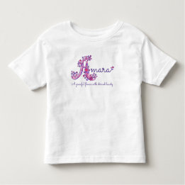 Amara girls name & meaning A monogram shirt