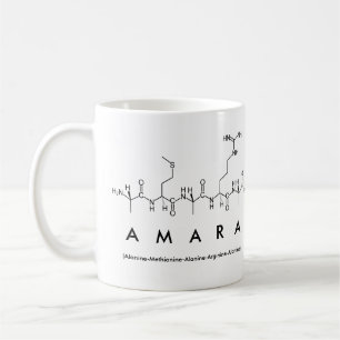 Amara peptide name mug