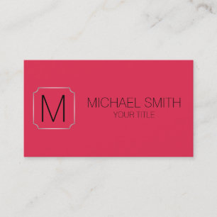 Amaranth colour background business card