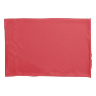 Amaranth red (solid colour)  pillowcase