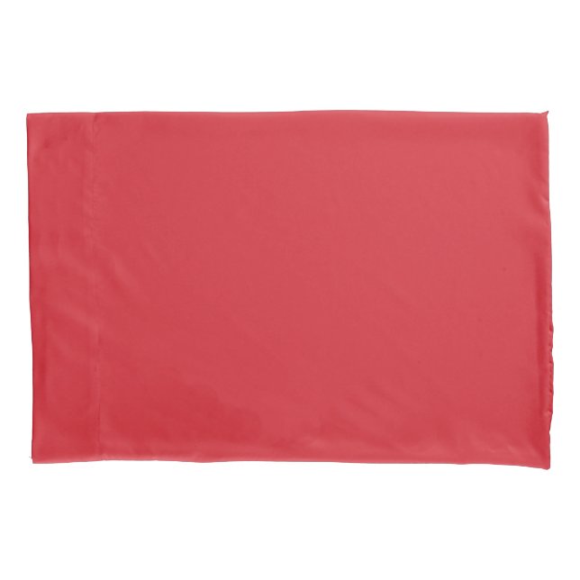 Amaranth red (solid colour)  pillowcase (Front)