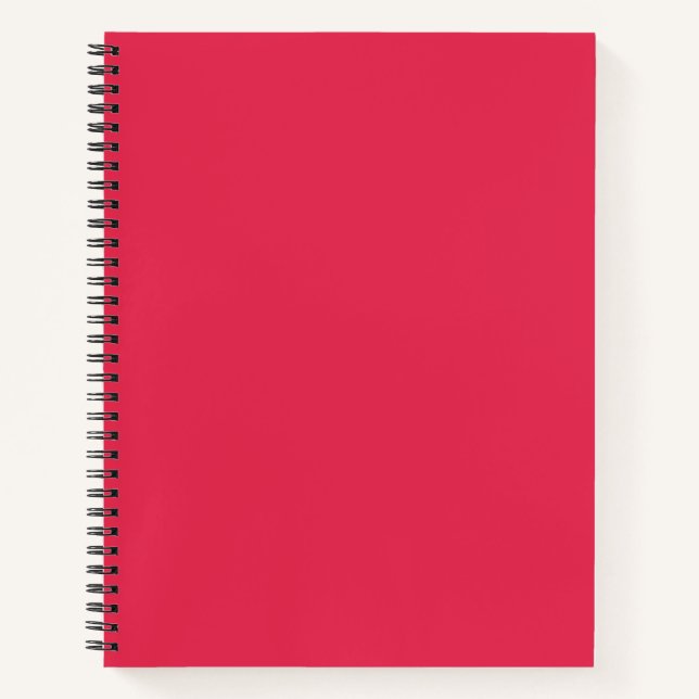 Amaranth (solid colour) notebook (Front)
