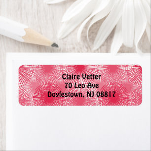 Amaranth Stars Return Address Label