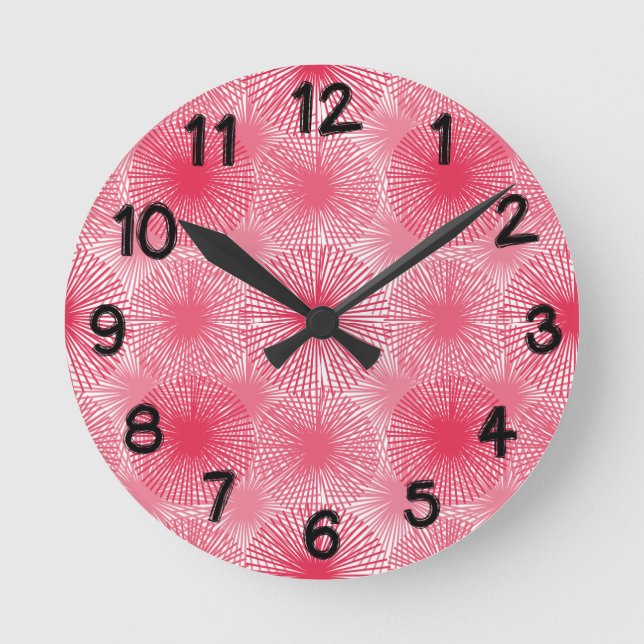 Amaranth Stars Round Clock (Front)