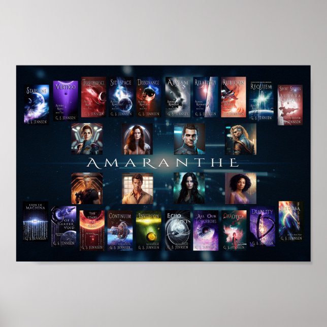 Amaranthe Banner - 1ft x 8in Poster (Front)