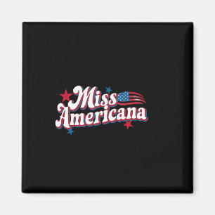 Amare Box America 4th Of July Miss Americana Retro Magnet