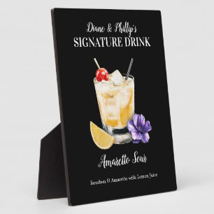 Amaretto Sour Drink Sign Template Sign Customised Plaque