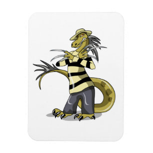 Amargasaurus Posing As Freddy Krueger. Magnet