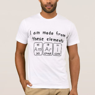 Amari periodic table name shirt
