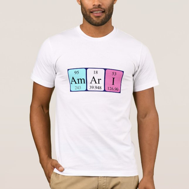 Amari periodic table name shirt (Front)