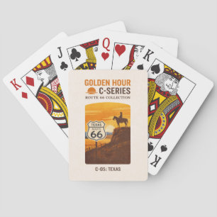Amarillo Centennial Cowboy Sunset Deck Playing Cards