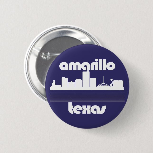 Amarillo Texas  6 Cm Round Badge (Front & Back)