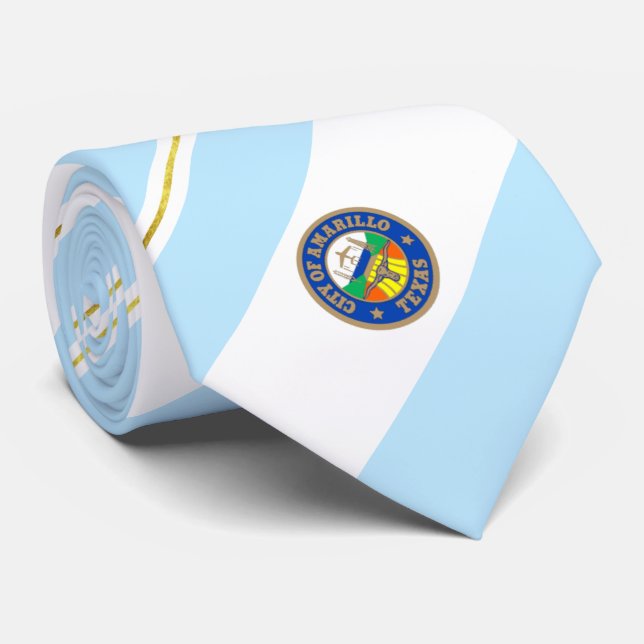 Amarillo (Texas) city flag Neck Tie (Rolled)