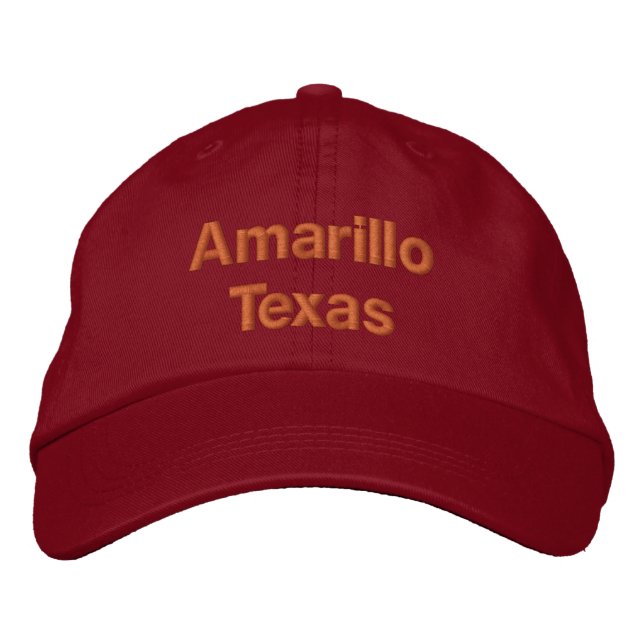 Amarillo Texas Embroidered Hat (Front)