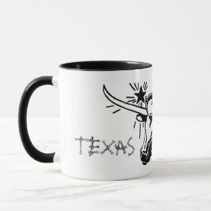 Amarillo Texas Longhorn Ceramic Mug