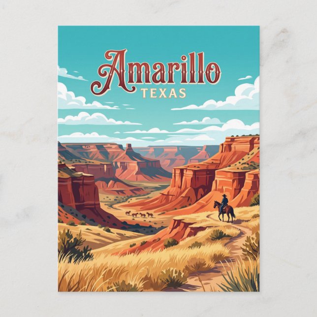 Amarillo, Texas Postcard (Front)