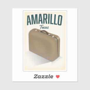 Amarillo texas travel poster