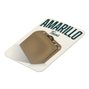 Amarillo texas travel poster magnet