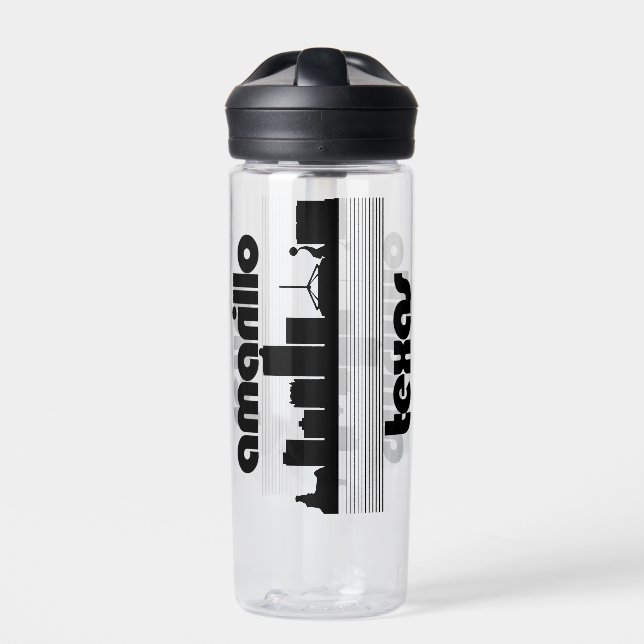 Amarillo Texas  Water Bottle (Front)