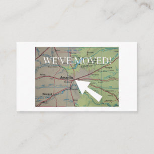 Amarillo Texas We've Moved New Address Card