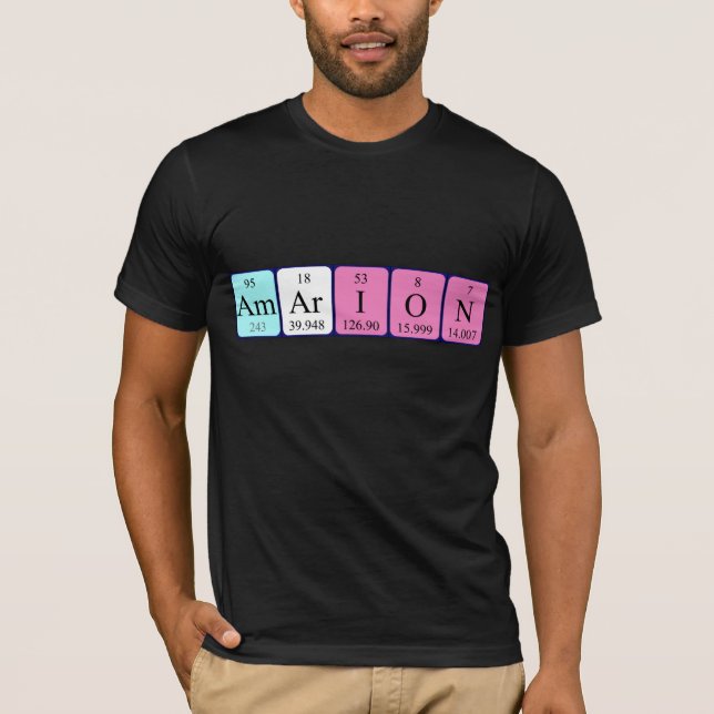 Amarion periodic table name shirt (Front)