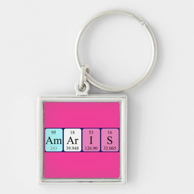 Amaris periodic table name keyring (Front)
