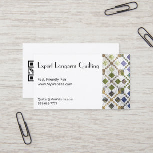 Amarna Quilt Fully Customisable Biz Cards