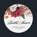 Amaryllis and Chrysanthemums Floral Bridal Shower Favour Tags<br><div class="desc">Send thanks to guests and customers with these customisable bridal shower favour tags. They feature a watercolour garland of chrysanthemums,  amaryllis,  ranunculus,  and anemones. Personalise these botanical bridal shower gift tags by adding your event details. These custom floral bridal shower gift tags are perfect for winter bridal showers.</div>