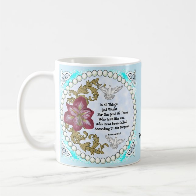 Amaryllis Christian All Things  Coffee Mug (Left)