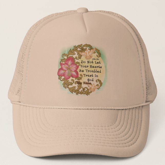 Amaryllis Christian trust god  hat (Front)