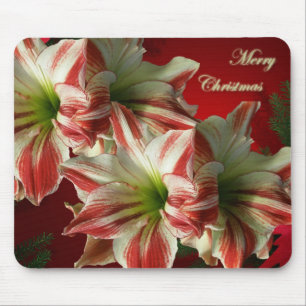 Amaryllis Christmas Mousepad