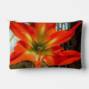 Amaryllis Closeup Accessory Pouch