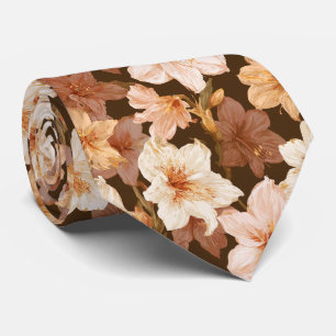 Amaryllis Floral Brother Modern Wedding Tie
