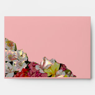 Amaryllis Floral Design Pink Envelope