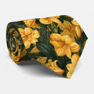 Amaryllis Floral Engagement Vineyard Wedding Tie