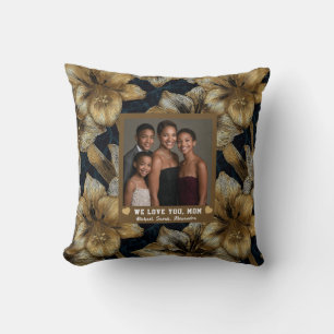 Amaryllis Flower Best Mama Ever Interior Design Cushion