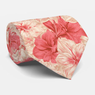 Amaryllis Flower Best Man Classic Wedding Tie
