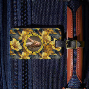 Amaryllis Flower Happy Birthday Gift For Mum Luggage Tag