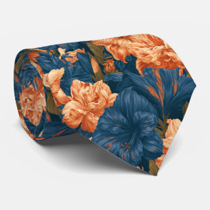 Amaryllis Flower Husband Seaside Wedding Tie