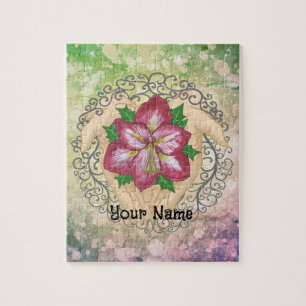 Amaryllis flowers in Hands Jigsaw Puzzle