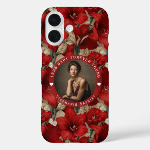 Amaryllis Garden 70Th Birthday Gift For Women iPhone 16 Case