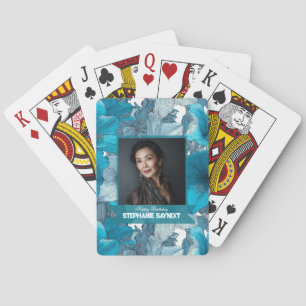 Amaryllis Garden Adult Birthday Custom Playing Cards
