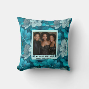 Amaryllis Mum Photo Living Room Decor Retro Cushion