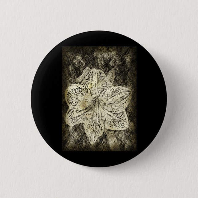 Amaryllis Old Time Sketch 6 Cm Round Badge (Front)