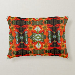 Amaryllis Pattern Accent Pillow