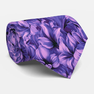 Amaryllis Pattern Businessman Autumn Wedding Tie
