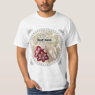 Amaryllis Rosary custom t-shirt