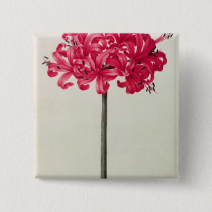 Amaryllis Sarniensis, or Narcissus 15 Cm Square Badge