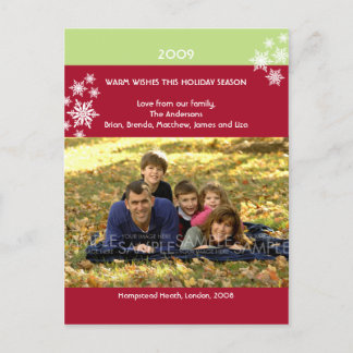 Amaryllis Snowflakes :: Christmas Photo Postcard