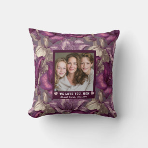 Amaryllis Stepmom Mother Rustic Decor Floral Cushion